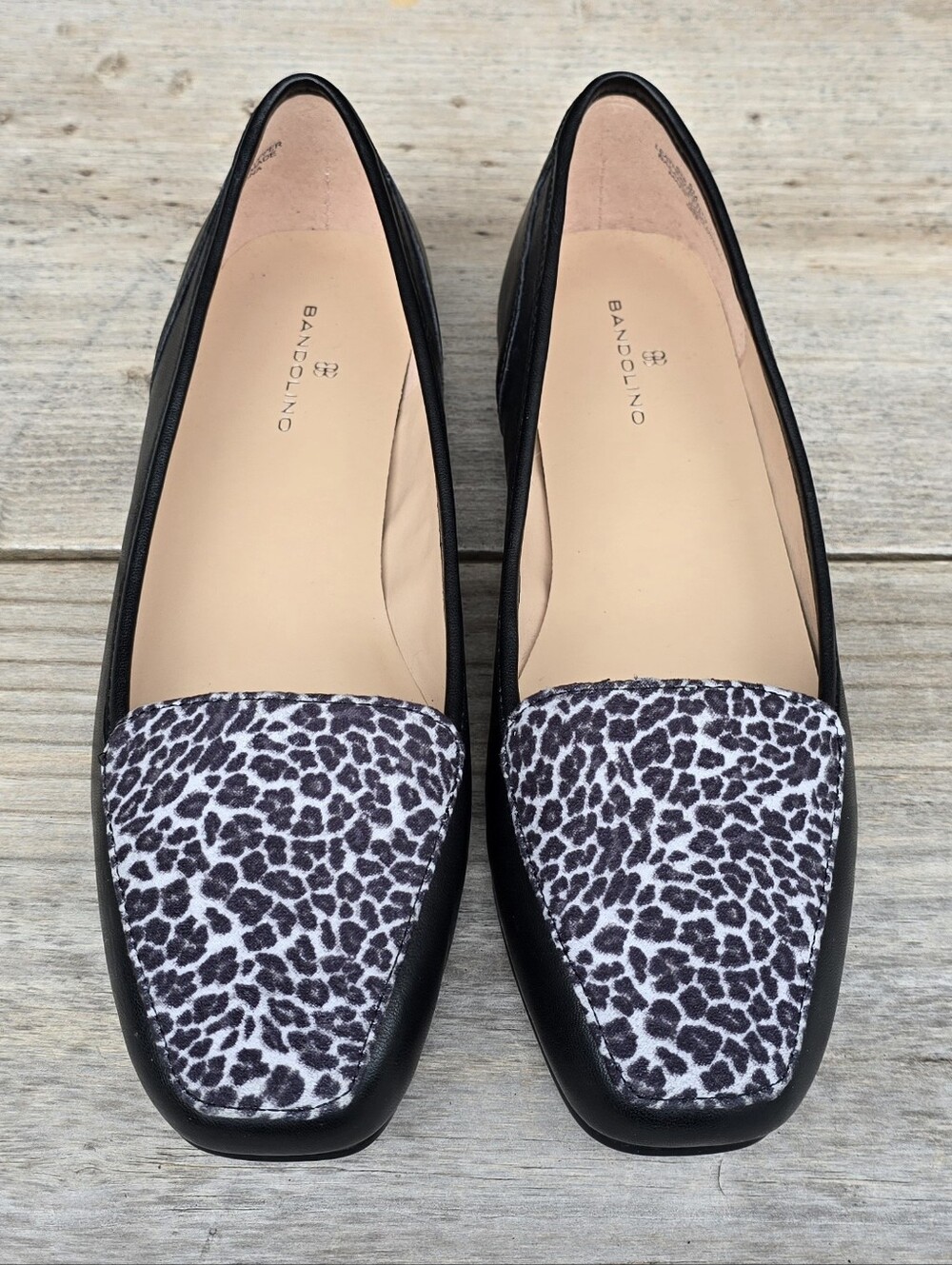 Bandolino Liberty Classic Feminine Minimalist Animal Print Loafer Flats 6M